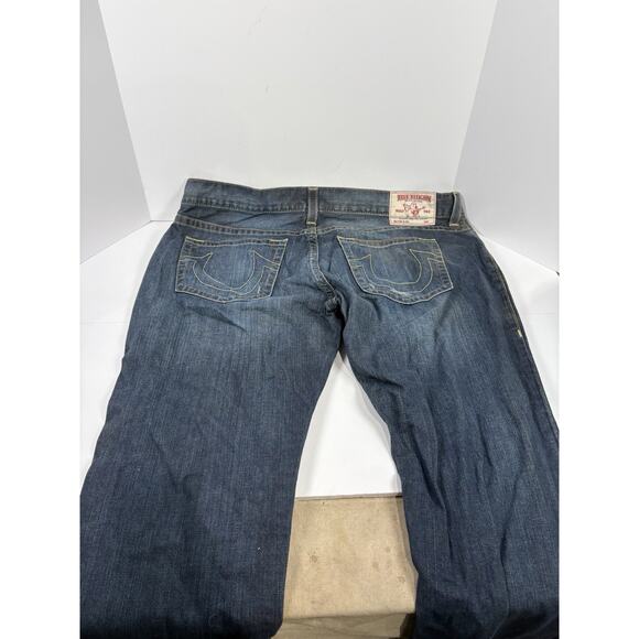True Religion Jeans Men's Size 42 Slim Fit Wear On Back Pocket - Picture 5 of 7